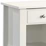 3_Sauder Shoal Creek 21" Wide Soft White 1-Drawer Night Stand more views