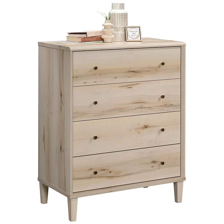 Image 5 Sauder Willow Place 34 3/4"W Pacific Maple 4-Drawer Dresser more views