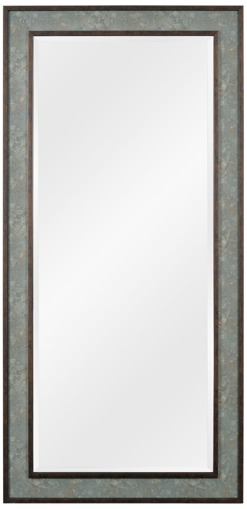 Saundra Green Slate and Brown 31 1/2x65 1/2 Floor Mirror