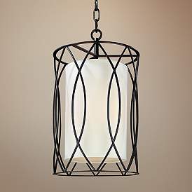 Image1 of Sausalito 22" High 3-Light Deep Bronze Pendant Light