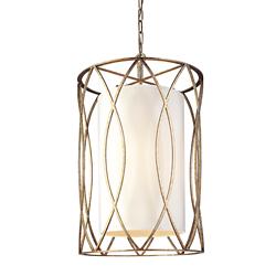 Sausalito 28 1/4" High 4-Light Silver Gold Pendant Light