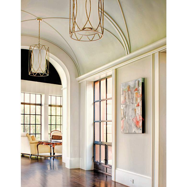 Image 5 Sausalito 28 1/4" High 4-Light Silver Gold Pendant Light more views