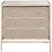 Sausalito 32" Wide Champagne Beige 3-Drawer Storage Chest