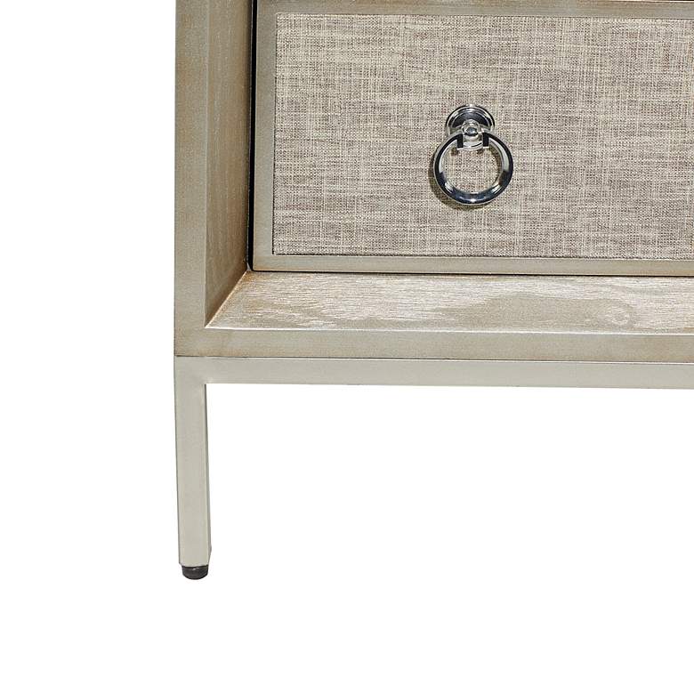 Image 4 Sausalito 32" Wide Champagne Beige 3-Drawer Storage Chest more views