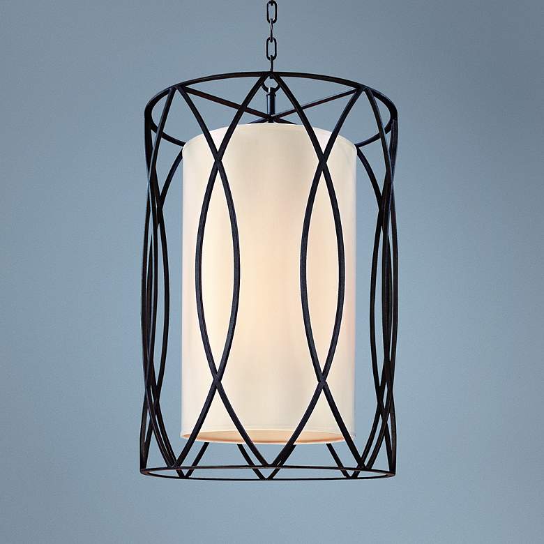 Image 1 Sausalito 34 3/4" High Deep Bronze Pendant Light