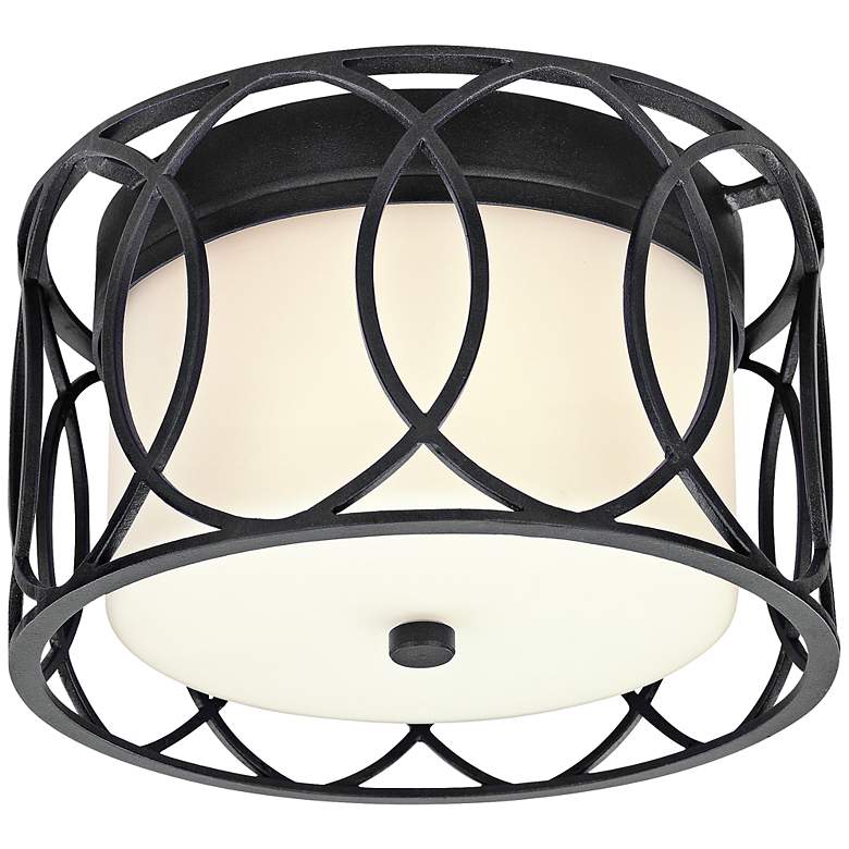 Image 1 Sausalito Collection 12 1/4" Wide Deep Bronze Ceiling Light