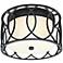 Sausalito Collection 12 1/4" Wide Deep Bronze Ceiling Light