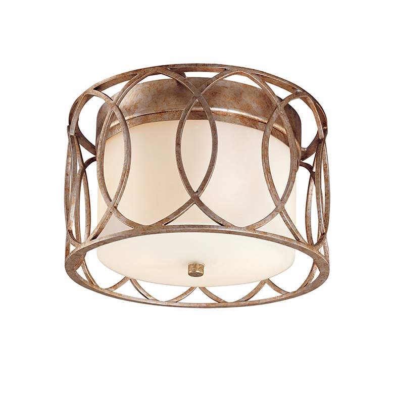 Image 4 Sausalito Collection 12 1/4" Wide Silver-Gold Ceiling Light more views
