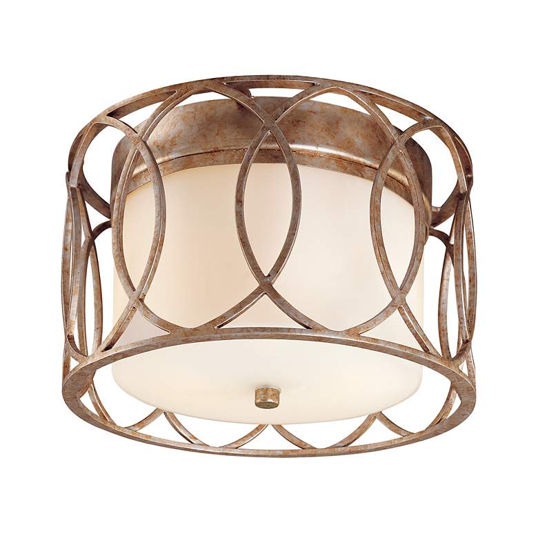 Image 5 Sausalito Collection 12 1/4" Wide Silver-Gold Ceiling Light more views