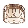 5_Sausalito Collection 12 1/4" Wide Silver-Gold Ceiling Light more views