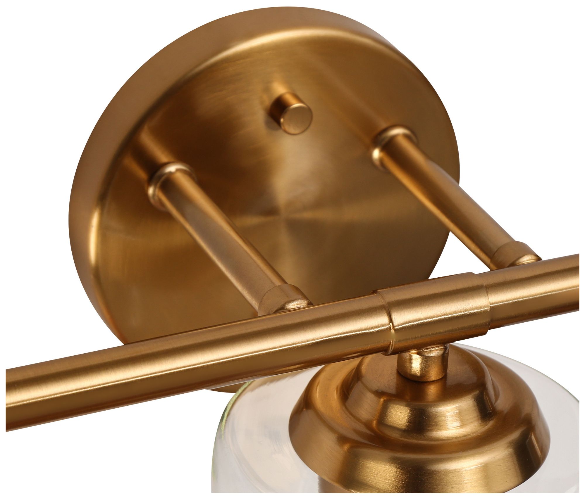 Sauvignon 3-Light Gold Glass Bath Lights - Made to Order