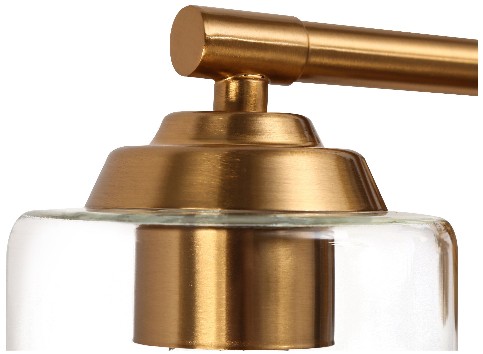 Sauvignon 3-Light Gold Glass Bath Lights - Made to Order