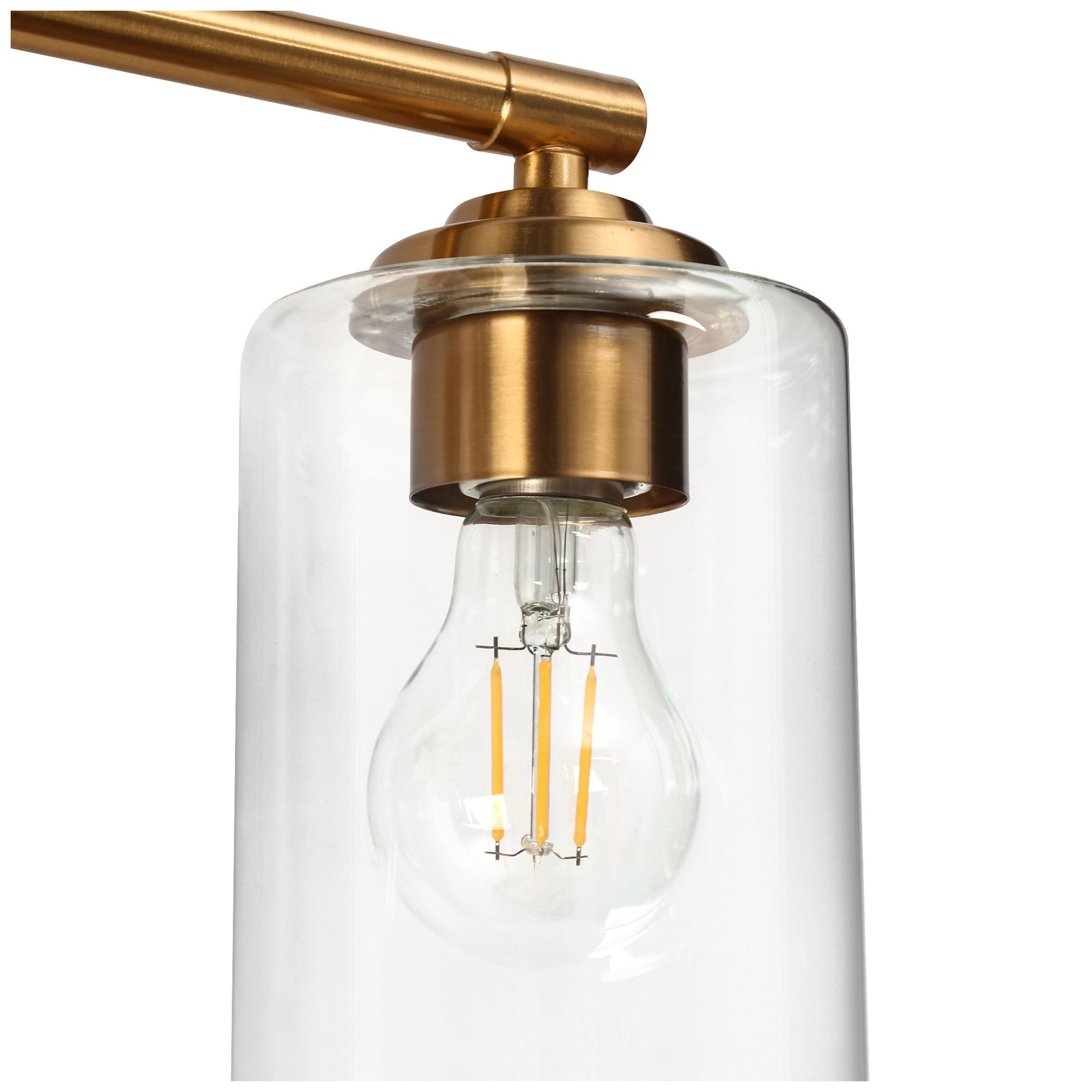 Sauvignon 3-Light Gold Glass Bath Lights - Made to Order