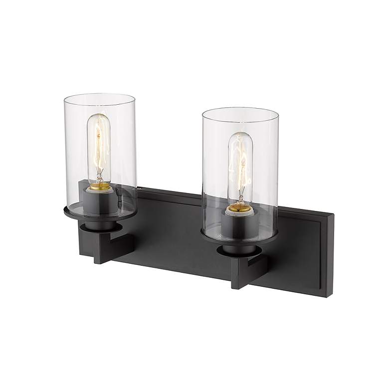 Image 6 Savannah 10 1/4" High Bronze 2-Light Wall Sconce more views