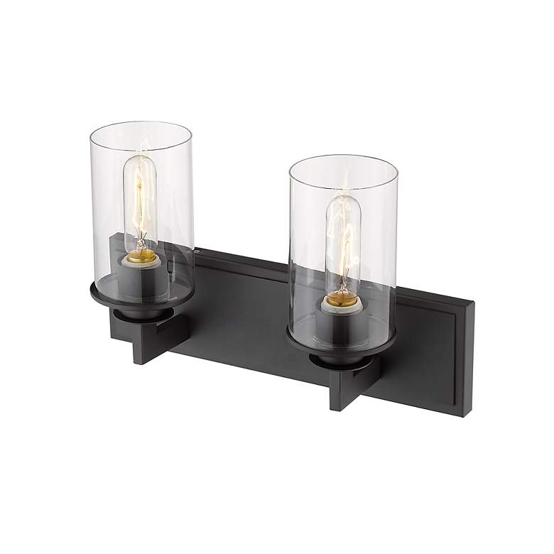 Image 7 Savannah 10 1/4" High Bronze 2-Light Wall Sconce more views
