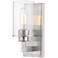Savannah 10 1/4" High Brushed Nickel Wall Sconce