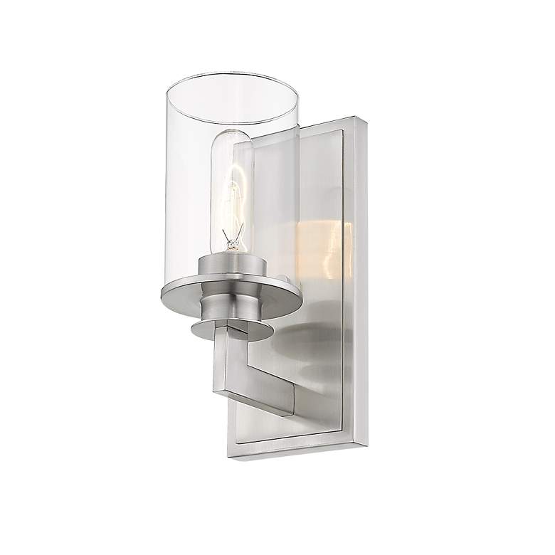 Image 7 Savannah 10 1/4" High Brushed Nickel Wall Sconce more views