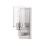 Savannah 10 1/4" High Brushed Nickel Wall Sconce