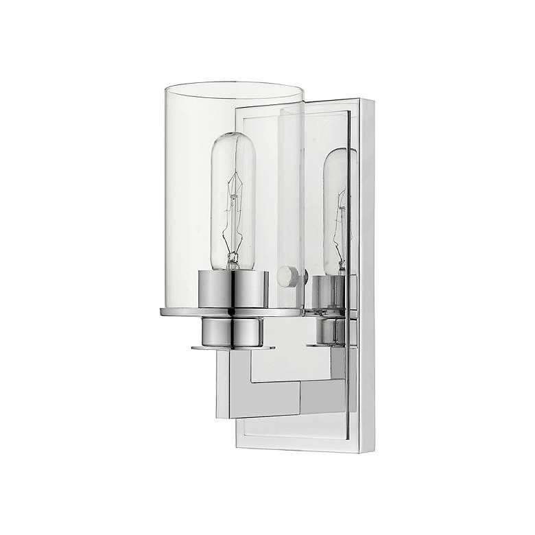 Image 6 Savannah 10 1/4 inch High Chrome Metal Wall Sconce more views