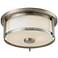 Savannah 11" Wide Brushed Nickel Ceiling Light