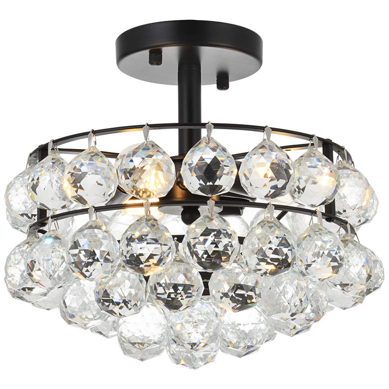 Image 1 Savannah 12 inch Flush Mount In Black