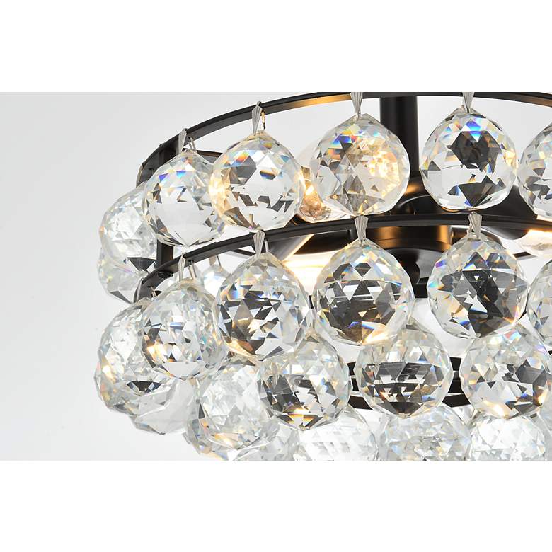Image 6 Savannah 12" Flush Mount In Black more views