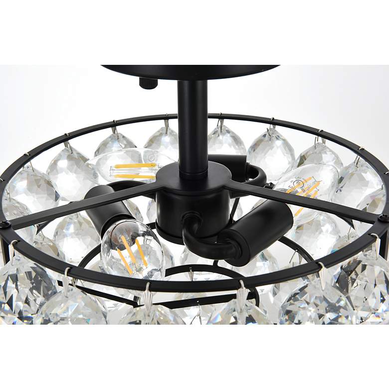 Image 7 Savannah 12" Flush Mount In Black more views
