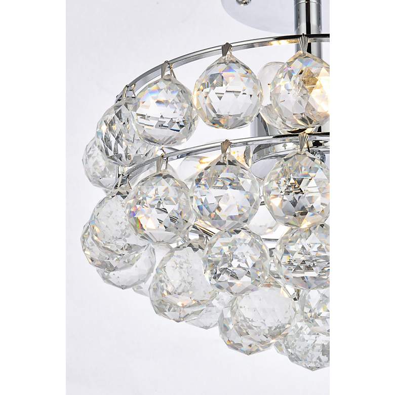 Image 5 Savannah 12" Wide Chrome Ceiling Light more views