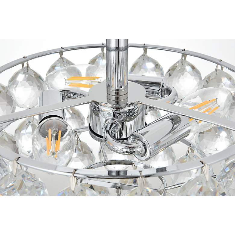 Image 6 Savannah 12" Wide Chrome Ceiling Light more views