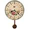 Savannah 13" High Botanical Wall Clock