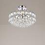 1_Savannah 14" Wide Chrome and Crystal Ceiling Light