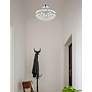 3_Savannah 14" Wide Chrome and Crystal Ceiling Light more views