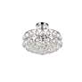 4_Savannah 14" Wide Chrome and Crystal Ceiling Light more views