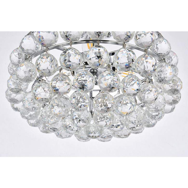 Image 5 Savannah 14" Wide Chrome and Crystal Ceiling Light more views