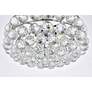 5_Savannah 14" Wide Chrome and Crystal Ceiling Light more views