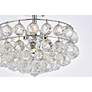 6_Savannah 14" Wide Chrome and Crystal Ceiling Light more views