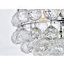 7_Savannah 14" Wide Chrome and Crystal Ceiling Light more views