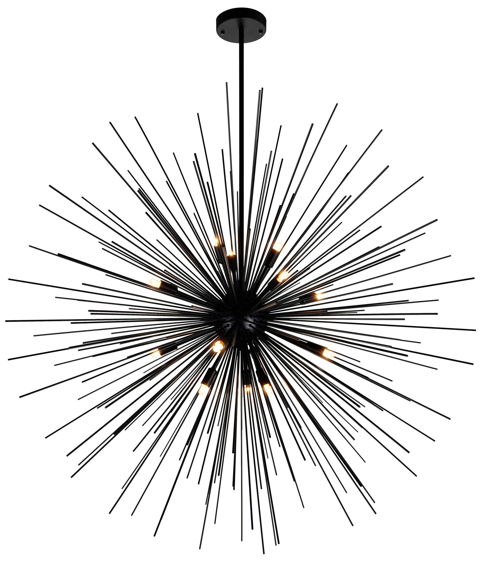 Savannah 14 Light 40in Black Chandelier