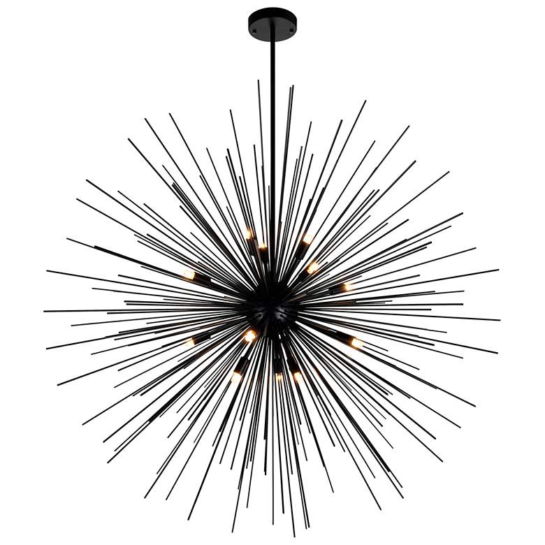 Image 1 Savannah 14 Light Chandelier With Black Finish