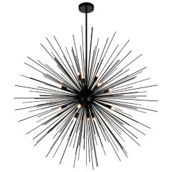 Savannah 14 Light Chandelier With Black Finish