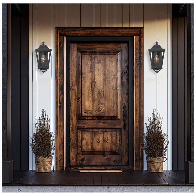 Image 4 Savannah 15 3/4" High Sand Coal Outdoor Wall Light more views