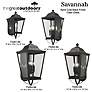 Savannah 15 3/4" High Sand Coal Outdoor Wall Light