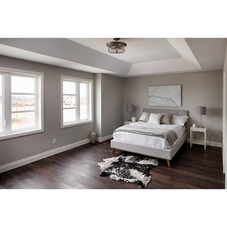 Image 4 Savannah 15 3/4" Wide Brushed Nickel 3-Light Ceiling Light more views