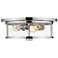 Savannah 15 3/4" Wide Chrome 3-Light Ceiling Light