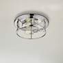 1_Savannah 15 3/4" Wide Chrome 3-Light Ceiling Light