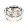 4_Savannah 15 3/4" Wide Chrome 3-Light Ceiling Light more views