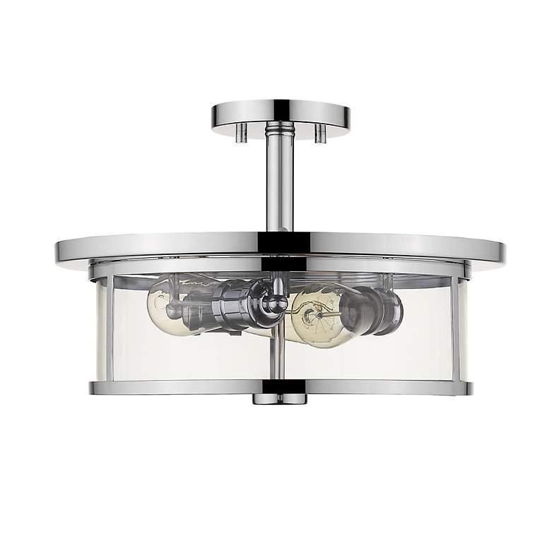 Image 7 Savannah 15 3/4" Wide Chrome 3-Light Ceiling Light more views