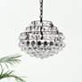 Thumbnail1 of Savannah 16" Wide Black and Tiered Crystal 3-Light Pendant