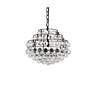 Thumbnail4 of Savannah 16" Wide Black and Tiered Crystal 3-Light Pendant more views