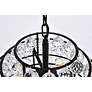 7_Savannah 16" Wide Black and Tiered Crystal 3-Light Pendant more views